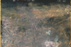 "Cargo“ Acryl und Goldpaste auf Leinwand 25,5 x 20 cm 2025