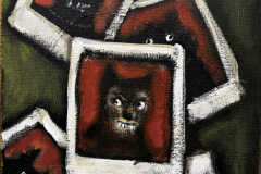 "Polaroids“ Acryl und Goldpaste auf Leinwand 40 x 30 cm 2025