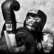Jose Girl -NAT THE BOXER- Fine Art Print auf Canson Baryta Prestige II 60 x 51 cm 340 g Edition von 5