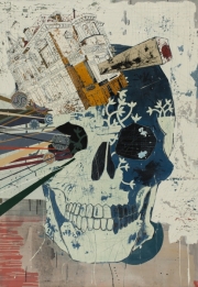 Kopf 140 x 200 cm Acryl auf Leinwand