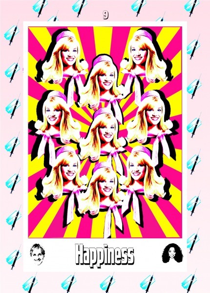 Kathrin Günter "Happiness: Reese Witherspoon  Optimismus, gute Energie, Freude, Glückseligkeit"  100 x 70 cm Giclee Druck Edition 100