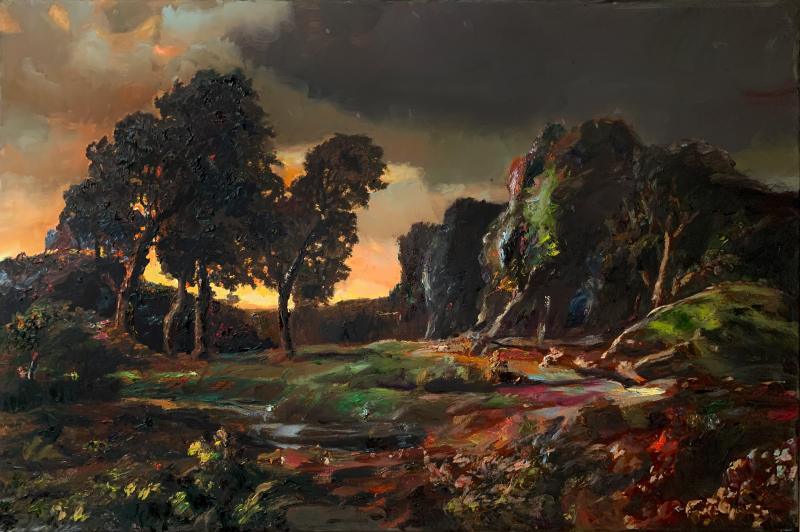 Armin Völckers "Storm"  90 x 135 cm Öl auf Leinwand 2020