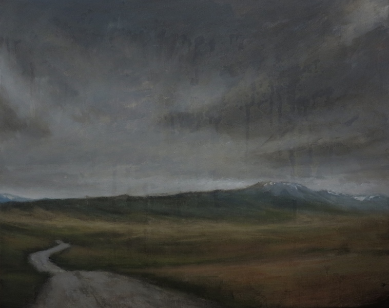 Maxwell Dunlop "Plateau" 40 x 50 cm  Öl auf Leinwand 2020