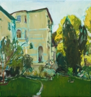 „Annaberger Garten“   Öl auf Leinwand  45 x 42 cm 2020