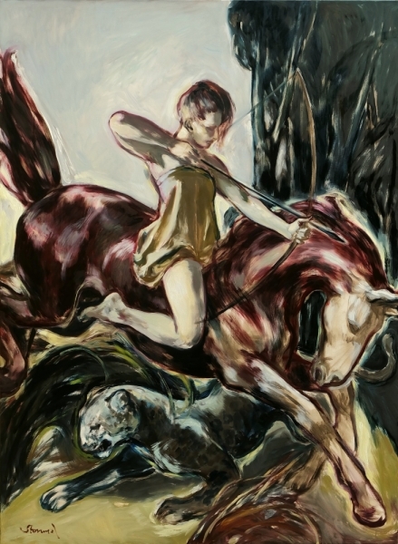 "Artemis"  240 x 175 cm Öl auf Leinwand 2018