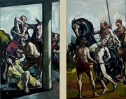 \"Diptychon The Genders\"  je  260 x 155 cm Öl auf Leinwand  2017