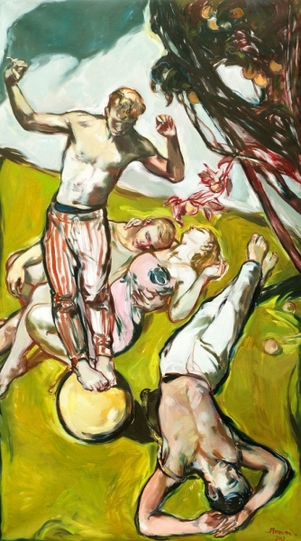 "Golden Gender" 250 x 140 cm Öl auf Leinwand 2019