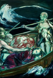 \"Jesus im Sturm\" 120 x 90 cm Öl auf Leinwand 2020