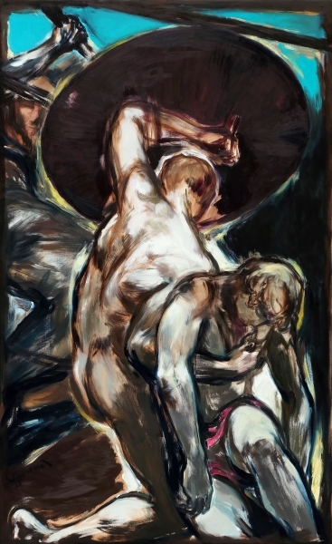 \"The Shield\"  185 x 110 cm Öl auf Leinwand 2021