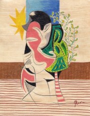 MASCH, Faces of Nature, Buntstift auf Papier, 30 × 21 cm, 2026.