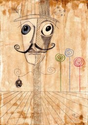 MASCH, El Gran Mago, Buntstift auf Papier, 30 × 21 cm, 2026