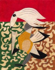 MASCH, Strange Bird, Buntstift auf Papier, 30 × 21 cm, 2026.