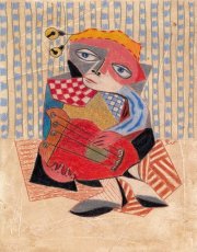 MASCH, The Red Harp, Buntstift auf Papier, 30 × 21 cm, 2026.