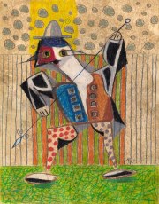 THE TOWER GUARD Buntstift auf Papier 30 x 21 cm 2026