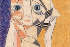 MASCH, Model on Holiday, Buntstift auf Papier, 30 × 21 cm, 2026. MASCH, Model on Holiday, Buntstift auf Papier, 30 × 21 cm, 2026.