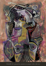 -Figure 10- Gouache, Pastel auf Papier, 40 x 30 cm 