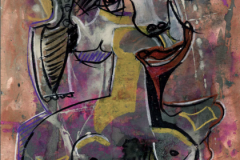 -Figure 10- Gouache, Pastel auf Papier, 40 x 30 cm 
