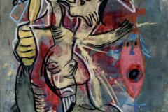 -Species in the Mood- Gouache, Pastel auf Papier, 40 x 30 cm