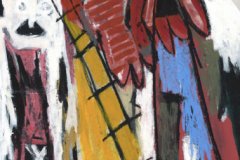 -Spirit and Brave- Gouache, Pastel auf Papier, 29 x 20 cm 