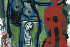 -The Company- Gouache, Pastel auf Papier, 30 x 20 cm