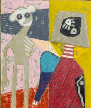 „The Exchange of Ideas“ Öl auf Leinwand / oil on canvas 60 x 50 cm 2024