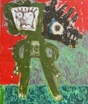 „Mr. Nobody and His Nightmare“ Öl auf Leinwand / oil on canvas 60 x 50 cm 2024
