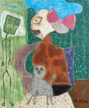 janinebeangallery | Torstrasse 154 | 10115 Berlin | Germany phone: +49 (0)30 470 561 74 cell: +49 (0)163 17 447 38 email: info@janinebeangalle„Be Brave“ Öl auf Leinwand / oil on canvas 60 x 50 cm 2024