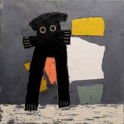 NIGHT WALK I, 60 x 60 cm, Öl auf Leinwand