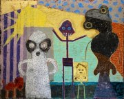 -THE AGREEMENT-   Öl auf Leinwand, 100 x 125 cm, 2023