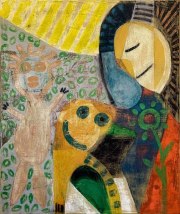 -THE FRIENDSHIP-   Öl auf Leinwand, 60 x 50 cm, 2023