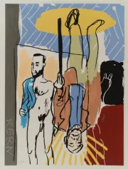 -Baselitz- Farbseriegraphie 66 x 49 cm 2025