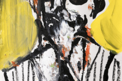 Lüpertz Acryl und Ölkreide auf Papier 59,4 x 42 cm 2025