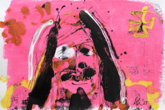 Meese, Acryl auf Papier 59,4 x 42 cm 2025
