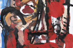 -ohne Titel- Acryl und Tusche auf Papier 59,4 x 42 cm 2025