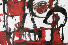 -ohne Titel- Acryl und Ölkreide auf Papier 59,4 x 42 cm 2025