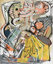 Max Giermann -ohne Titel- Acryl auf Leinwand 180 x 150 cm 2025