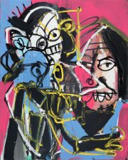 Max Giermann -Condo Mit Motiv- 80 x 100 cm Acryl auf Leinwand 2025