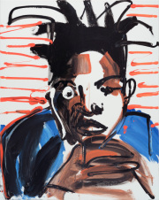 Max Giermann -Basqiat- Acryl auf Leinwand 100 x 80 cm 2025