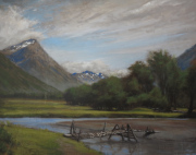 Land of Fire 80 x 100 cm Öl auf Leinwand 2020