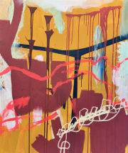 Hannah Jones  -They Shine-  135 x 110 cm Acryl und Pigmente auf Leinwand 202