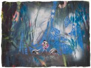 Andrea Damp -Hanami- 30 x 40 cm Öl und Acryl auf Leinwand 2023