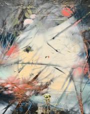 Andrea Damp -Nepenthe- 30 x 24 cm Öl und Acryl aufLeinwand 2023