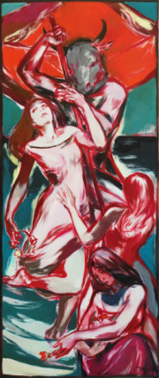 „Europa“ Öl auf Leinwand 260 x 110 cm 2022