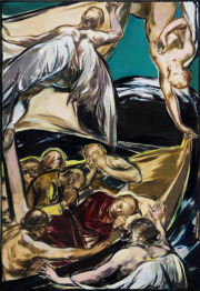 „Jesus Asleep“  Öl auf Leinwand  260 x 175 cm 2022