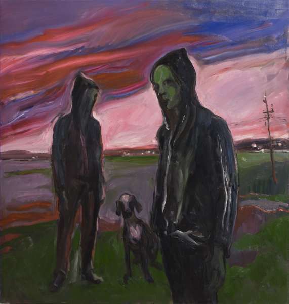"The Suburb"    Öl auf Leinwand 90 x 90 cm 2019