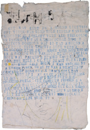 PETER DOHERTY    „Belly of the Beast“    Acryl auf handgeschöpftem Papier / acrylic on handmade paper    79 x 55 cm    2015