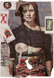 PETER DOHERTY    „Kissy Kissy“    Collage auf Papier / collage on paper     29,5 x 21 cm     o. A. / n/s