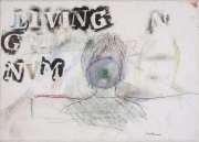 PETER DOHERTY    „Nevermind“    Mixed Media auf Leinwand / mixed media on canvas    33,5 x 46 cm    o. A. / n/s