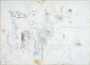 PETER DOHERTY      „Prayer Cause Discomfort"    Mixed Media auf Leinwand / mixed media on canvas    50 x 69 cm   2014 / 2015