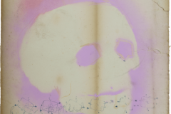 PETER DOHERTY „It‘s a Mortal Sin“ Sprühfarbe, Kugelschreiber, Acryl auf Papier / spray paint, ballpen, acrylic on paper 63 x 47,7 cm 2017 / 2018